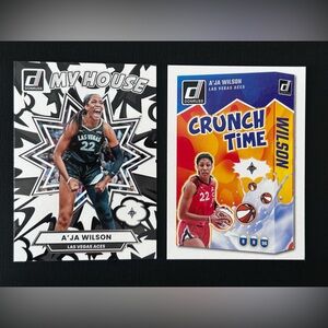 2025 Panini Donruss WNBA - My House and Crunch Time A'ja Wilson Lot Of 2 Cards